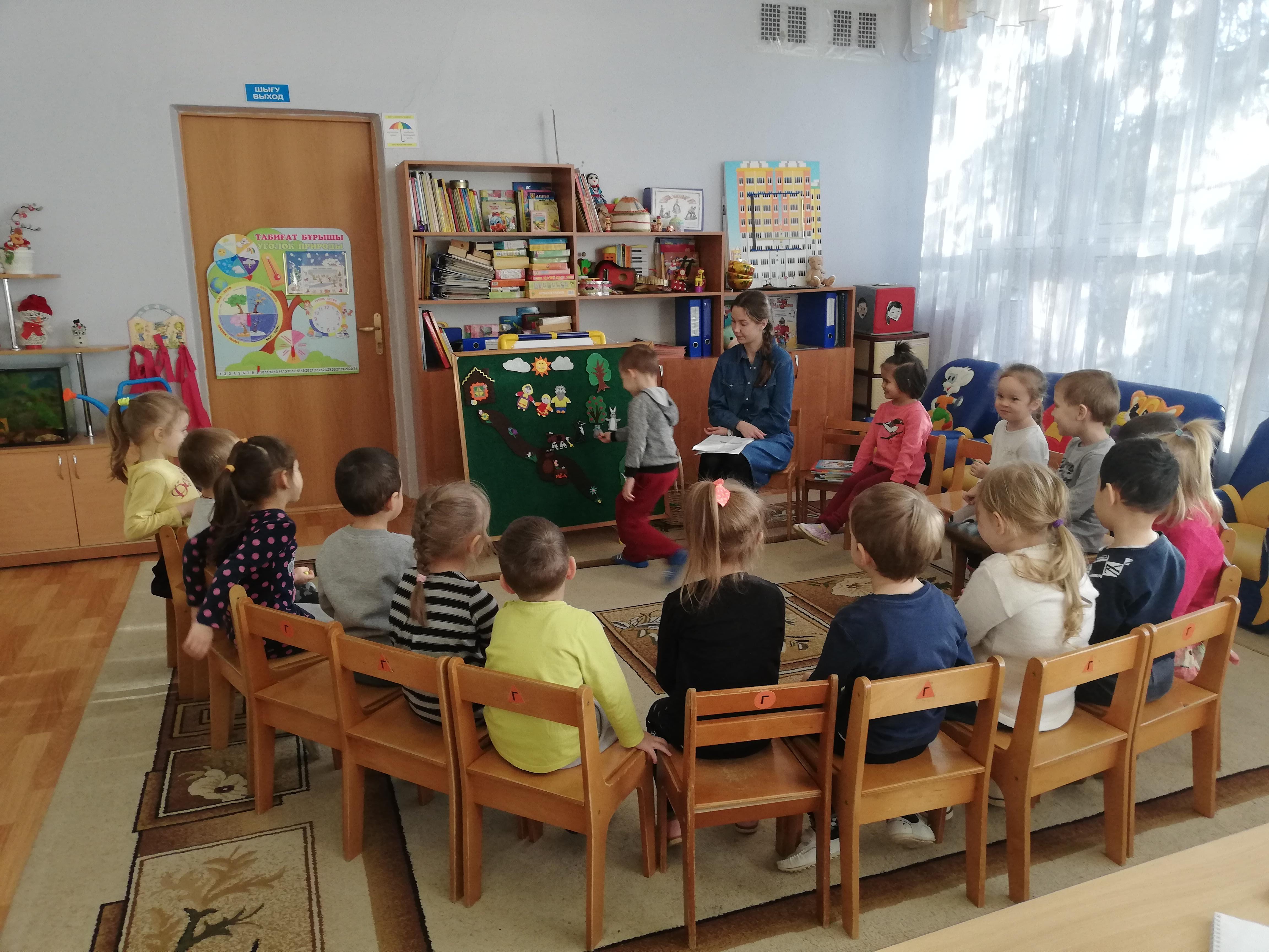 В ГККП "Ясли-сад №36" были проведены открытые занятие. Средняя группа №1